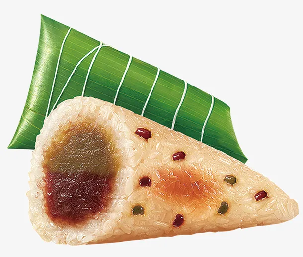 美味豆沙粽子免抠