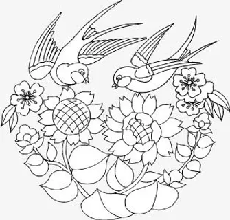 中国风花纹底纹矢量素材免抠