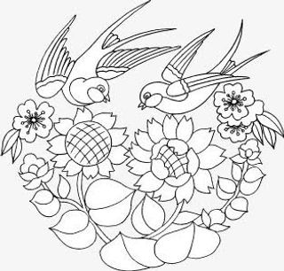 中国风花纹底纹矢量素材免抠