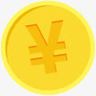 手绘金币抢红包海报免抠