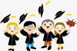 欢呼毕业的人群免抠