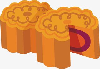 两块美味月饼免抠