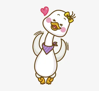 可爱的鸭子免抠