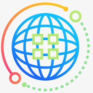 手绘卡通创意彩色线条地球免抠