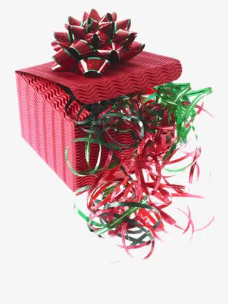 圣诞节彩带免抠