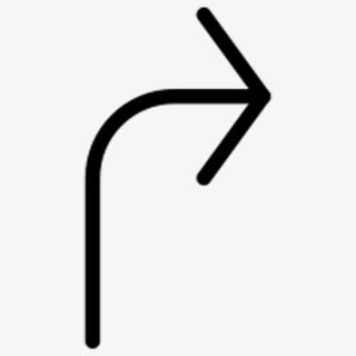 右转线性箭头免抠