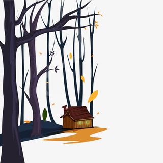 秋天的房子免抠