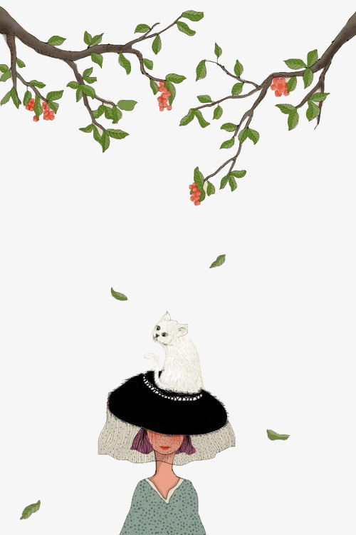 树下小猫免抠