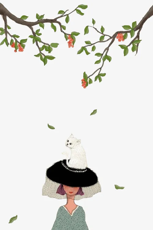 树下小猫免抠