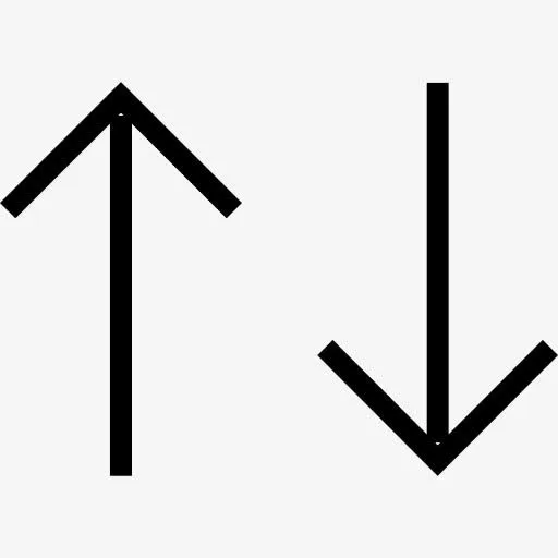 上下直箭头图标免抠
