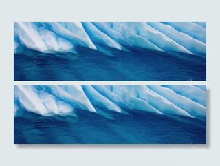 蓝色冰河背景高清