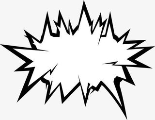 手绘对话框对话框 爆炸框免抠