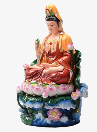 精致雕刻观音像免抠