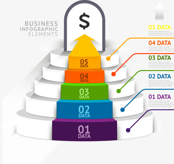 商务信息图表示意图免抠