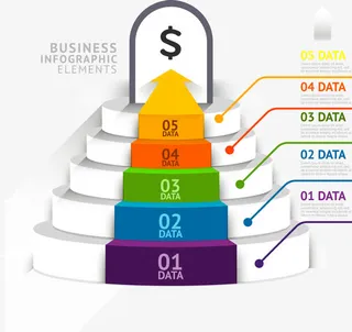商务信息图表示意图免抠