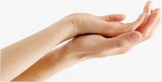 春天公益海报手势免抠