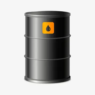矢量黑油桶免抠