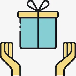 卡通礼盒设计图标免抠