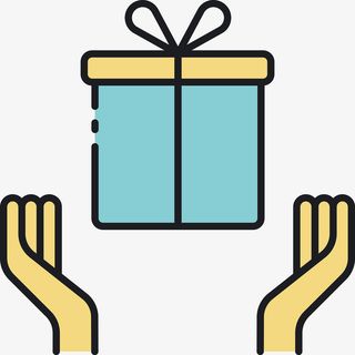 卡通礼盒设计图标免抠