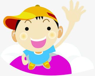 春天手绘儿童漫画免抠