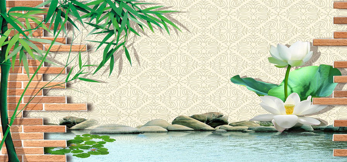 创意荷花背景图高清