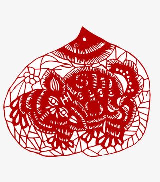 中国传统吉祥剪纸图案矢量素材免抠