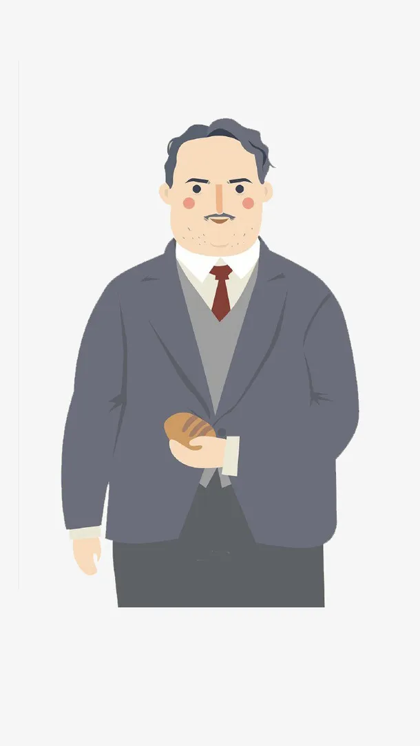 西装革履的中年大叔免抠