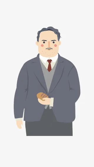 西装革履的中年大叔免抠