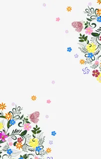 3.8女神节植物装饰图案免抠