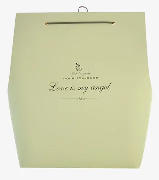 日系纯色情人节礼物包装盒免抠