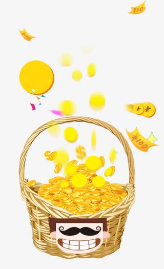 金币漂浮元素免抠