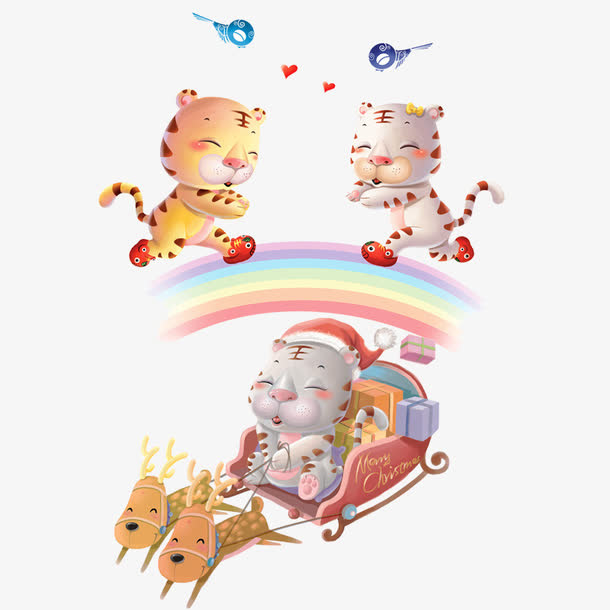 老虎驾车免抠