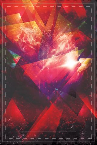 红色舞会几何炫酷海报背景高清