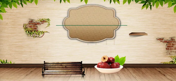 电商文艺渐变棕色banner背景高清