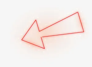手绘发光箭头免抠