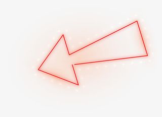 手绘发光箭头免抠