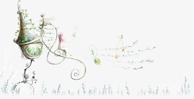 藤蔓上的女孩免抠