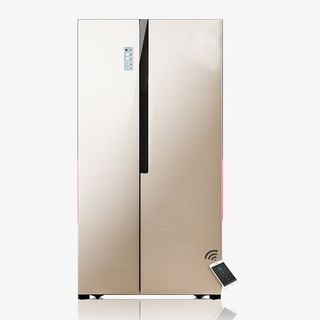 金色典雅风格wifi冰箱免抠