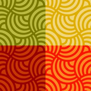 四色祥云底纹免抠