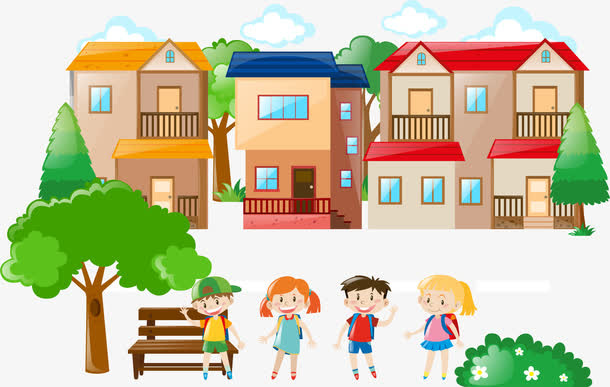 学生春游场景免抠