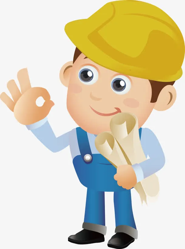 建筑工人免抠