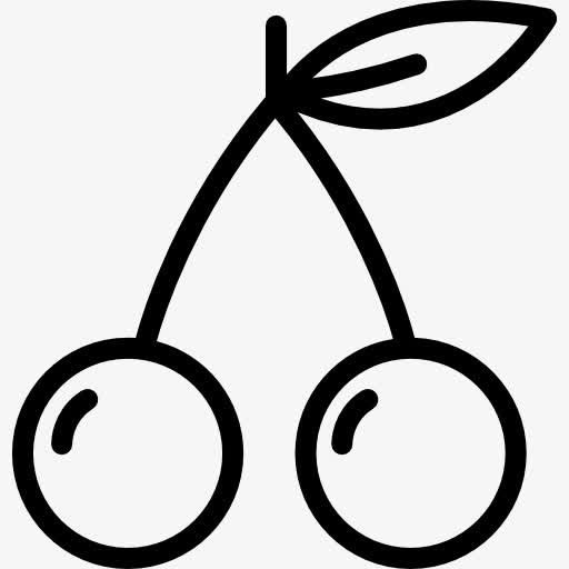 两个樱桃图标免抠