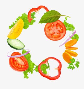环形水果蔬菜免抠