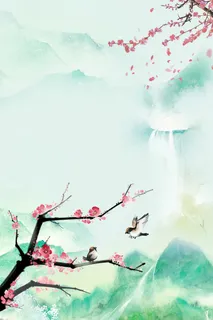 绿色中国风春季立春海报高清