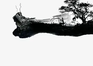 创意水墨画免抠