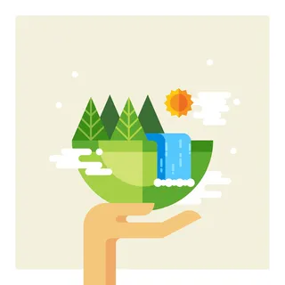 春天艺术简约公益背景素材高清