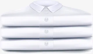 矢量手绘叠好的白色衬衫免抠