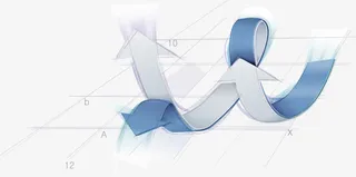 灰蓝色旋转箭头免抠