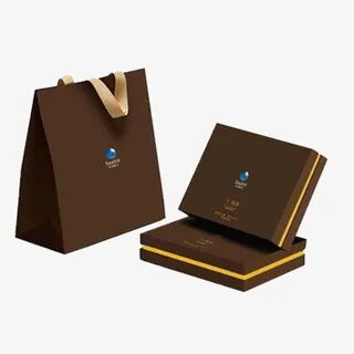 手提袋海参礼盒免抠