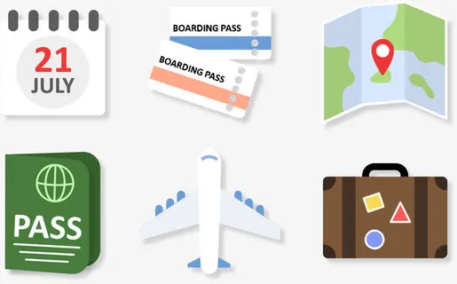 矢量图航空运输免抠